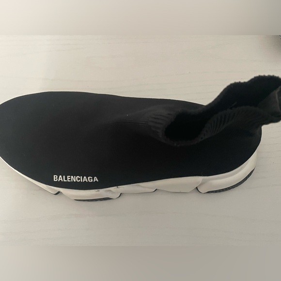 Baleciaga knit sneaker in black/white - Picture 1 of 8